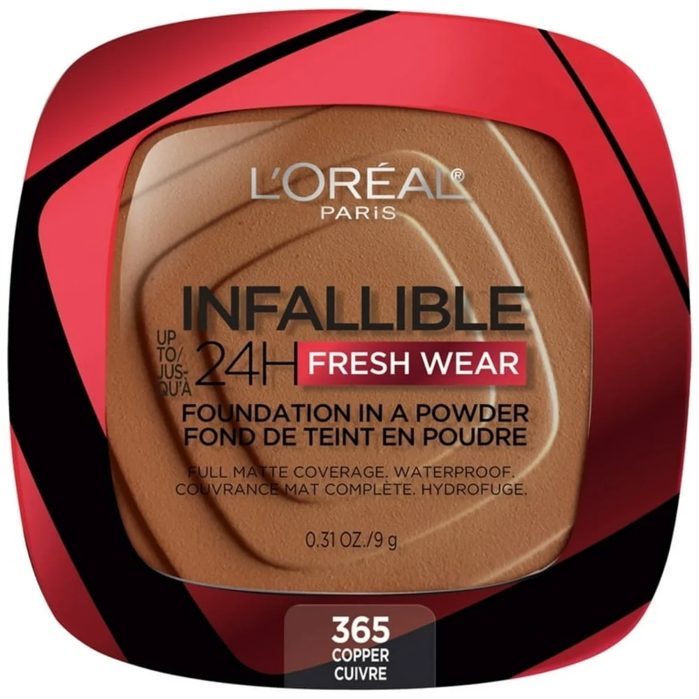 L'Oreal Paris Infallible up to 24H Fresh Wear Foundation in a Powder, 365 Copper